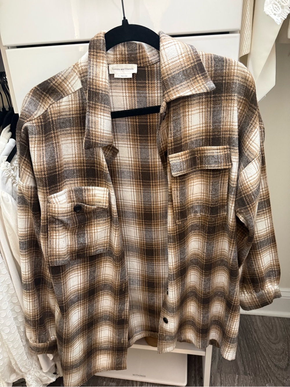 Lovers and Friends Brown Plaid Shacket